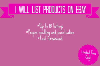 list your products on Ebay
