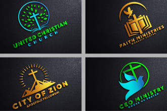 design modern minimalist religious, church, or ministry logo