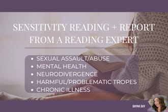 be the sensitivity and beta reader for your masterpiece