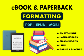 do ebook and paperback formatting for all platforms