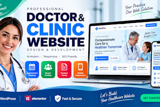 build a medical healthcare clinic or doctor wordpress website