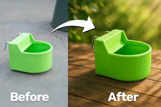 change products background like studio and professional shooting