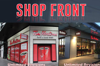 creative amazing outstanding shop front or storefront window graphics