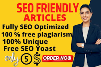 do SEO article writing only in 5 dollars