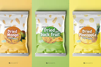 design stunning product packaging design, label design