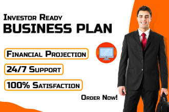 write investor bank ready business plan and financial model