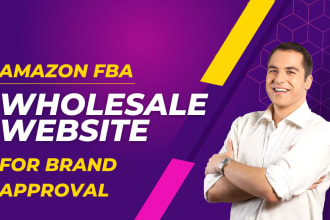 design amazon fba wholesale website, brand approval
