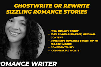 ghostwrite or rewrite romance story