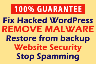 remove wordpress malware, recover hacked websites, fix redirect issues