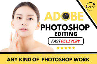 do any photoshop photo editing and retouching, portrait edit