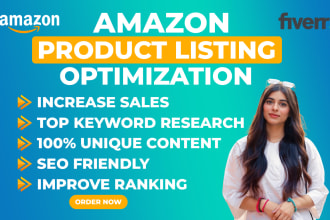 do SEO optimized amazon product listing, amazon product listing description