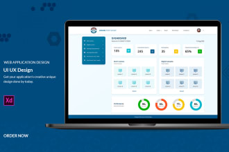 design your dashboard, web app, and admin panel UI and UX in figma
