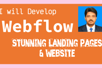 create stunning webflow websites and high converting landing pages