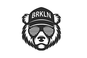 make modern high quality bear logo design in high definition