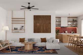 design and render realistic 3d interior, exterior