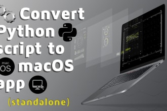 convert python script to standalone macos app