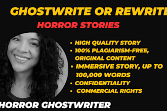 ghostwrite and edit your horror story