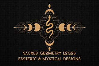 design sacred geometry, mystical, spiritual, esoteric, geometric logo