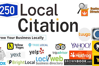 build 250 local citation and directory submission