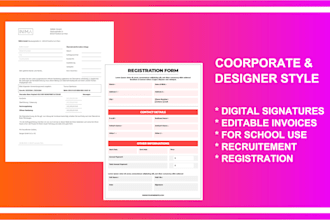 create fillable PDF form or design your pdf form