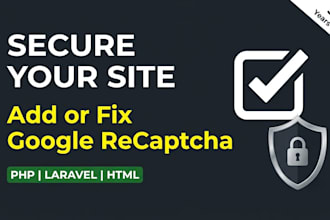 add or fix google recaptcha in PHP laravel HTML website