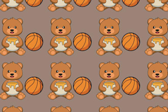design great cartoon abstract pattern making for you