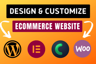 build a modern wordpress ecommerce website or woocommerce online store