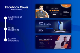 design social media cover, facebook, linkedin, twitter cover banner