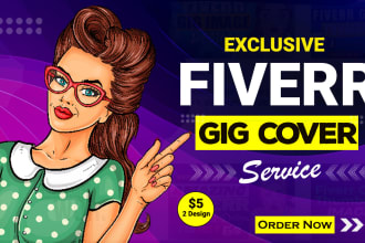 design fiverr gig thumbnail, gig picture, gig cover