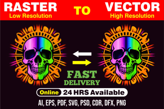 recreate logo or anything to vector tracing