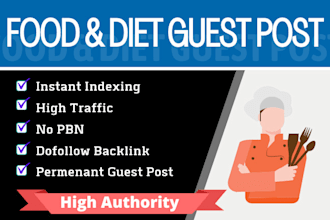 publish food guest post on diet and food blog