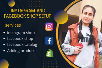 setup instagram shop, facebook shop and product tagging