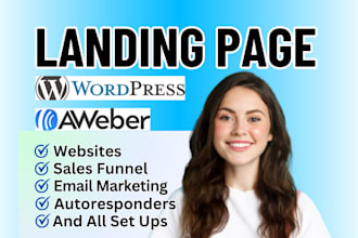 create aweber landing page, wordpress landing page wordpress elementor