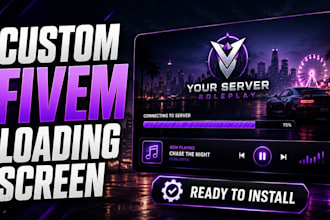create a custom fivem server loading screen