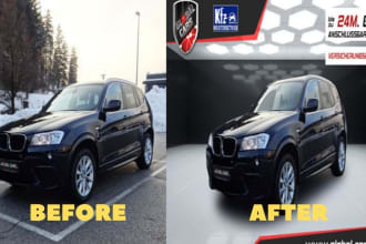 background replacement and photo enhancement