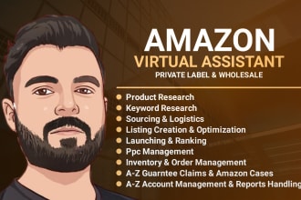 be your amazon fba VA and consultant for pl and  wholesale