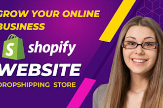 design a responsive shopify website or shopify dropshipping store