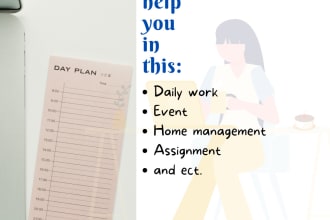 help you to plan and organize your schedule in english and arabic