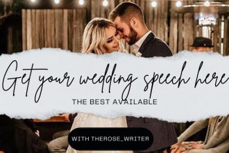 wedding speech speech writingspeech wedding vows maid of honor best man speech