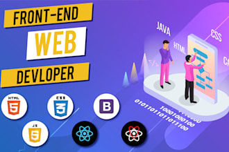 be your frontend web developer in reactjs
