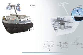 convert your point cloud boat into a 3d model