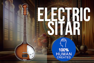 record beautiful electric sitar vibes not ai