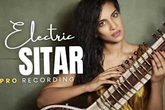 record beautiful electric sitar vibes