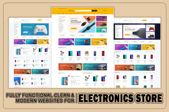 design an ecommerce website for your electronics store