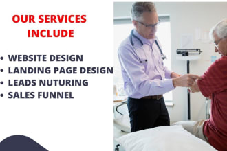 design medicare website, medicare landing page, generate leads via sales funnel