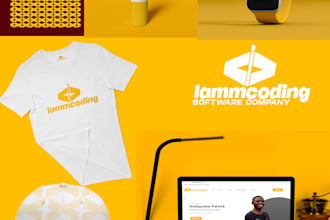 design complete brand identity with branding kit and guide