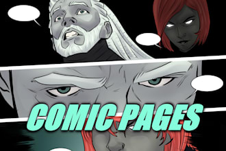 draw comic book pages
