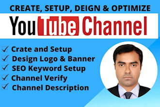create and setup youtube channel