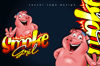 design mascot, illustration or cartoon logo