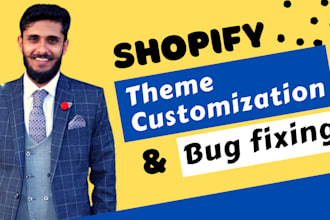 do shopify customization and shopify custom coding with bugs fixing